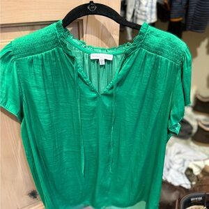 Maison Jules Vibrant Green Blouse